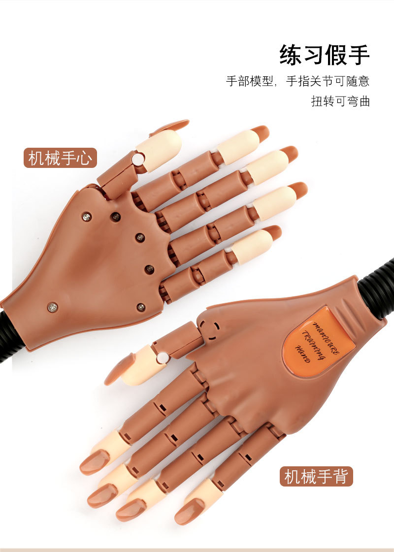 Practice Training Hand Flexible  Holder Nail Supplies For Professionals