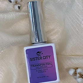 Transfer foil gel polish