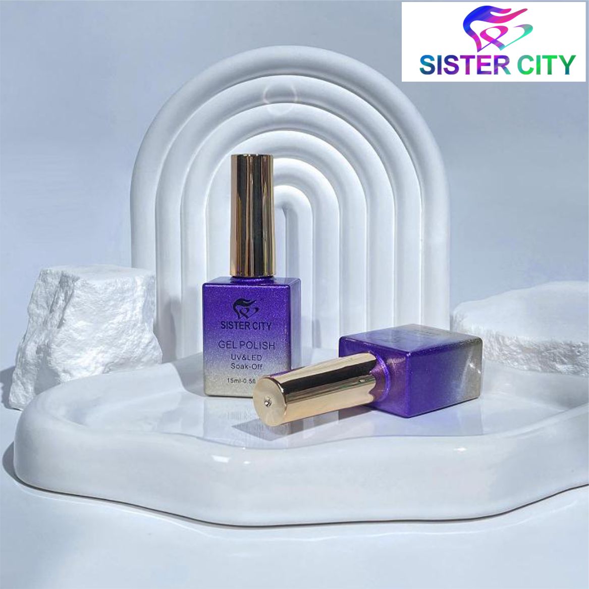 Cat eye gel in purple series