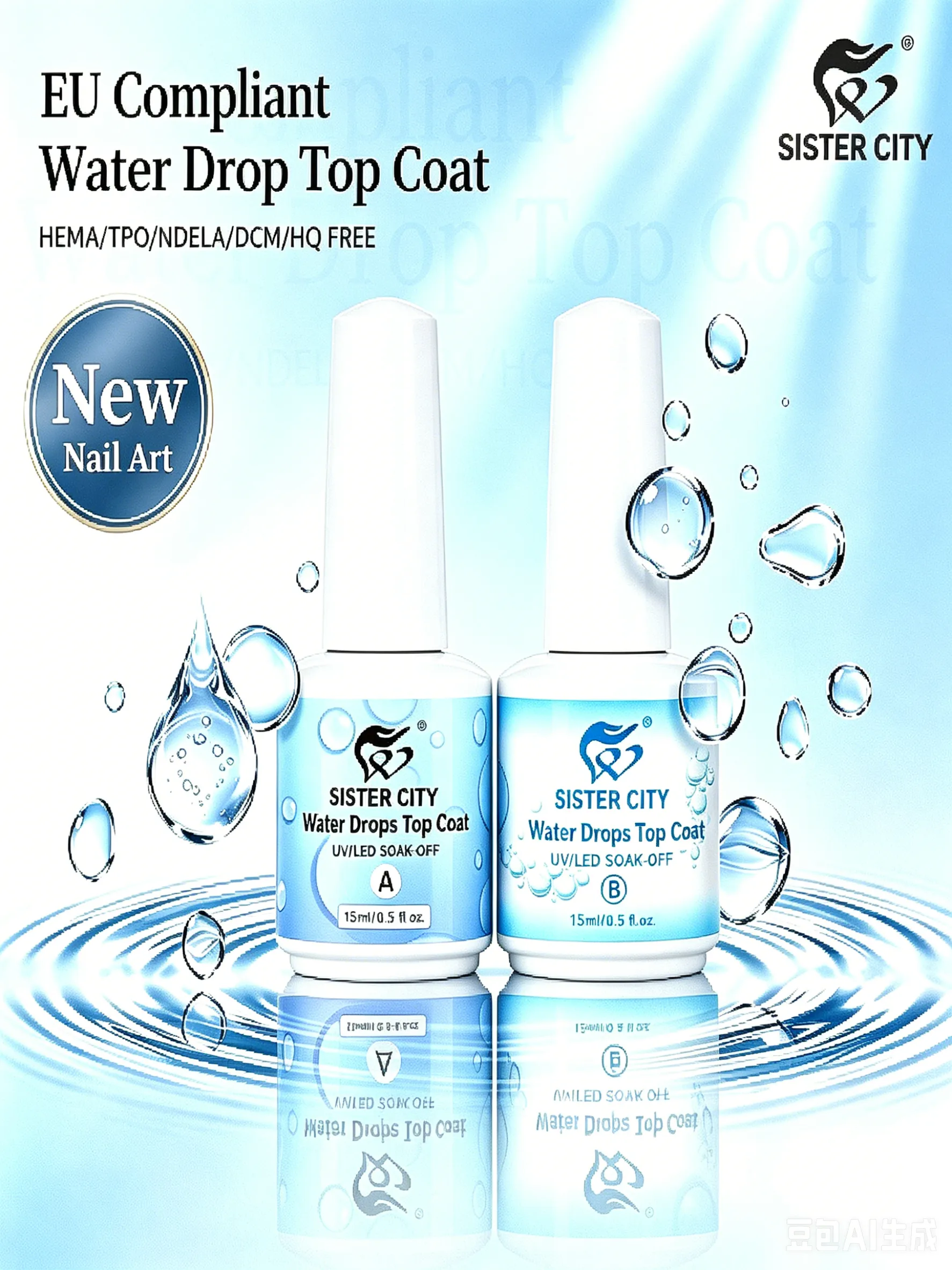 Water Drops Top Coat