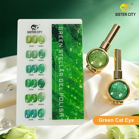 Cat eye gel WCE24 series-Green