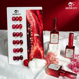Red Cat Eye Gel Polish