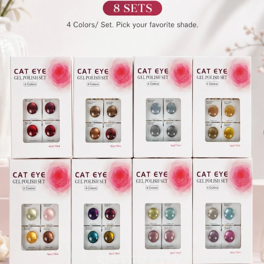 8 sets cat eye gel polish