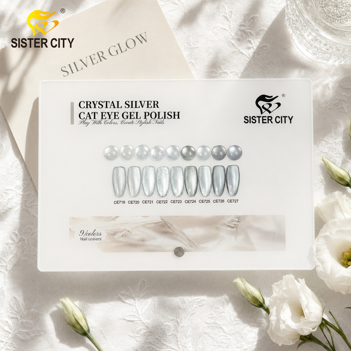 Moon Cat Eye-Silver color