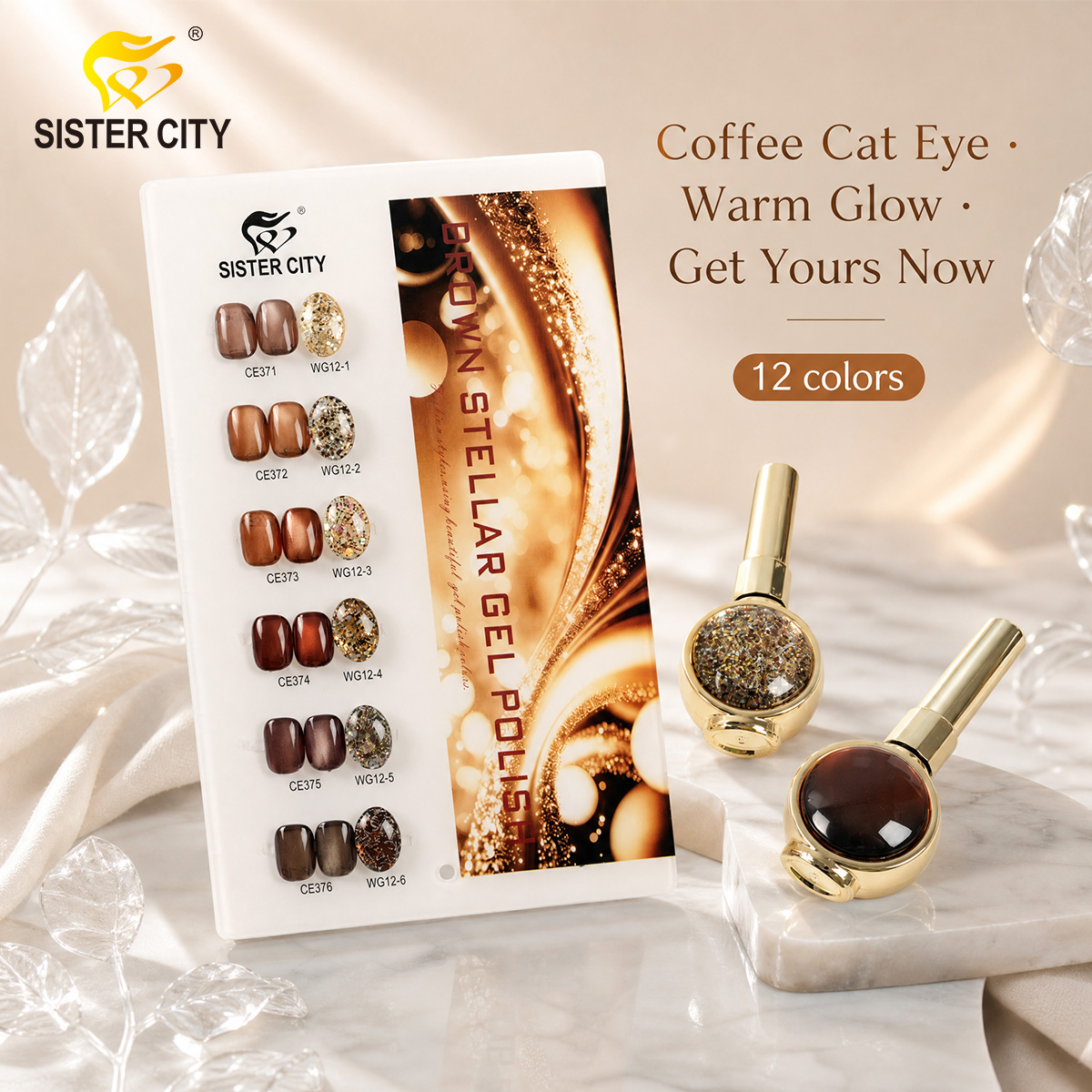 Coffee Cat Eye Warm Glow